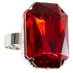Halloween Ring Rood Edelsteen