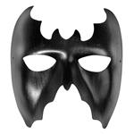 Halloween Oogmasker Zwart Vleermuis Leer
