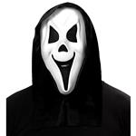 Halloween Masker Wit Zwart Spook