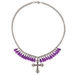 Halloween Ketting Paars Kruis