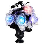 Halloween Tafeldecoratie Vaas Met Rozen En Licht