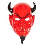 Halloween Masker Rood Zwart Enge Duivel