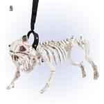Halloween Skelet Hond Met Riem 45cm