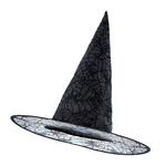 Halloween Heksenhoed Zwart Glitter