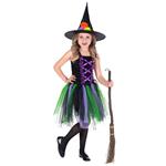 Halloween Jurk Zwart Paars Meisje