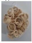 Bamboo Bamboe ringen 5-6 cm. naturel +/- 50 stuks Bamboo ringen