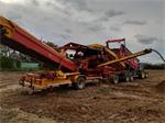 Spinnekop Combine stortbunker met reiniger, inspectietransportband en lift