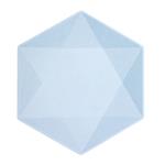 6 blauwe borden 26,1 x 22,6cm