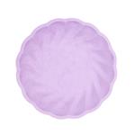 6 ronde borden, 22,9 cm, paars