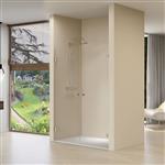 Dubbele Nisdeuren Van Rijn ST01 Helder Glas 100x200 cm 8 mm Chroom