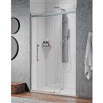 Schuifdeur Tweedelig Lacus Ischia Soft-Close Douchedeur Anti-Kalk Aluminium Profiel Chroom (alle mat