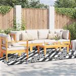 vidaXL Buitentapijt Wit en zwart 300 x 400 cm PP