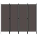 vidaXL Kamerscherm met 4 panelen 200x180 cm antraciet