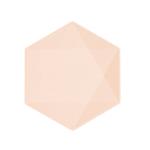 6 borden 20,8x18,1cm abrikoos