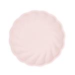 6 ronde borden 22,9cm roze