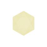 6 borden 15,8 x 13,7cm geel