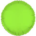 Ronde folie ballon rond groen neon 43 cm