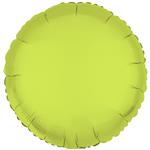 Standard Neon Yellow Round Foil Balloon C16 packaged 43 cm