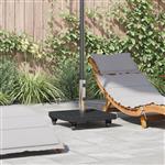 vidaXL Parasolvoet Zwart 45 x 45 x 43 cm Graniet, staal