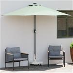vidaXL Parasolvoet Grijs 45 x 25 x 45 cm Graniet, staal