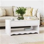 vidaXL Salontafel Drammen Wit 99 x 55 x 45 cm Massief grenenhout