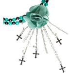 Halloween Ketting Groen Met Roos