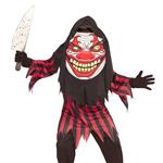 Halloween Kostuum Rood Zwart Kind Clown