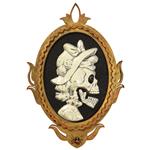Halloween Wanddecoratie Skelet Dame Met Beweging Licht En Geluid 48cm