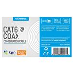 Technetix combikabel: CAT6/C18 - 20 meter CAT6 + Coax RG59T Eca