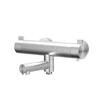 Badthermostaatkraan IVY Tribe Opbouw Omstel Met Draaibare Baduitloop Met Omstel Geborsteld RVS316