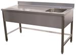 Cheftafel spoelbak rechts, zonder onderblad