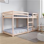 vidaXL Stapelbedframe zonder matras massief grenenhout 90x200 cm