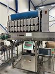 Manter VP10000 afweegmachine met Aweta opvoerband voor cherry tomaten en doosjes vuller