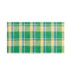 GROEN MADRAS LINNEN TAFELLINT 10 CM X 5 M
