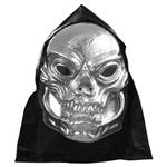 Halloween Masker Zilver Schedel Met Kap