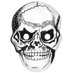Halloween Masker Zwart Wit Schedel