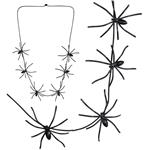 Halloween Ketting Spinnen 60cm