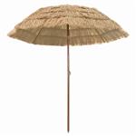 vidaXL Strandparasol Bruin Ø 206 x 209.5 cm Staal