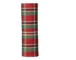 Tafelloper tartan rood groen streep Schotse ruit 200x145 cm polyester Decoris
