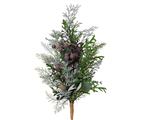 Wintergroen kerstgroen met kunstbesjes 50 cm gemengd groen