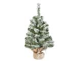 Imperial Mini kerstboom, 45 cm, besneeuwd, jute zak, voor binnen, Everlands