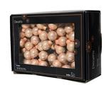 Balletjes op draad 2 cm Peach pearl glans doos 144 stuks kerstballen