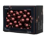 Balletjes op draad 2 cm Maroon mat doos 144 stuks kerstballen