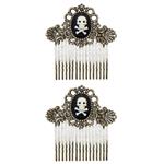 Halloween Haarclip Schedel Met Botten