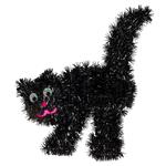 Halloween Hangdecoratie Zwarte Kat 36cm