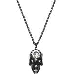 Halloween Ketting Schedel Met Edelsteen