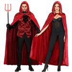 Halloween Cape Rood Fluweel 1,5m
