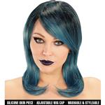 Halloween Pruik Blauw Bob