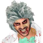 Halloween Pruik Zilver Zombie