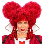 Halloween Pruik Rood Barok
